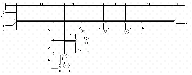 Схема монтажных соединений
